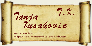 Tanja Kušaković vizit kartica